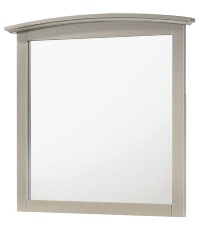 Elegant Modern Farmhouse Wall Mirror HouseOfZazla pearl silver frame low distortion glass on Tampa Home & Garden Store