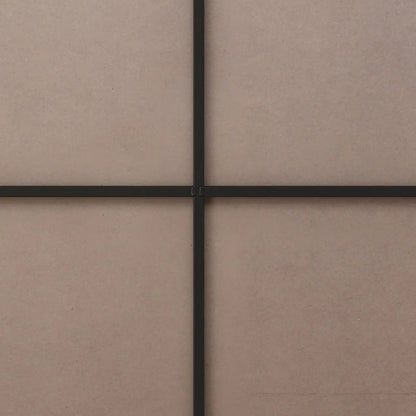 Wall mirror grid frame in black metal with intersecting bars and rivet joints for wall decor on Tampa Home & Garden Store