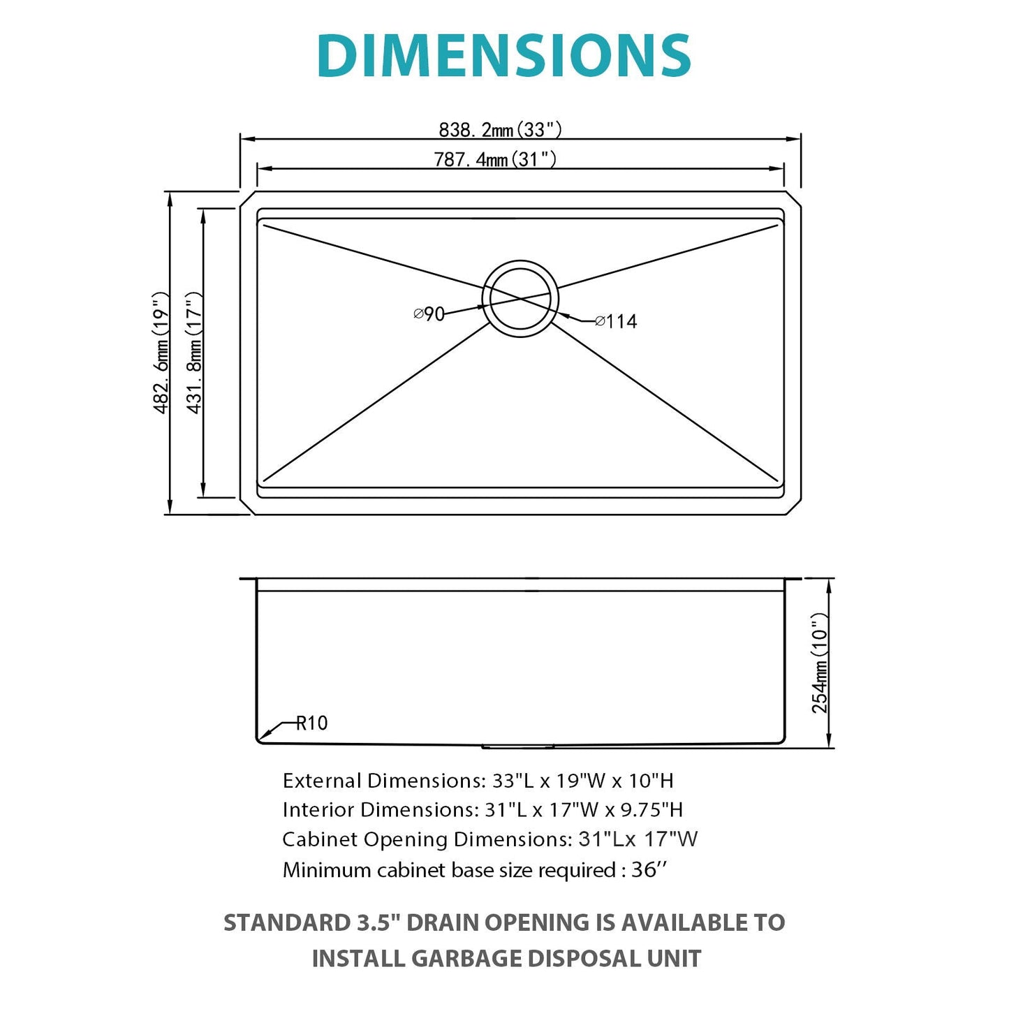 Stainless Steel Undermount Sink and Kitchen Prep