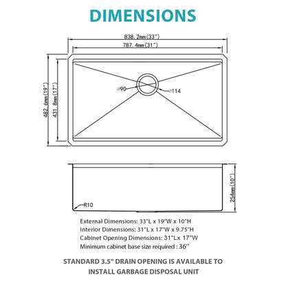 Stainless Steel Undermount Sink and Kitchen Prep