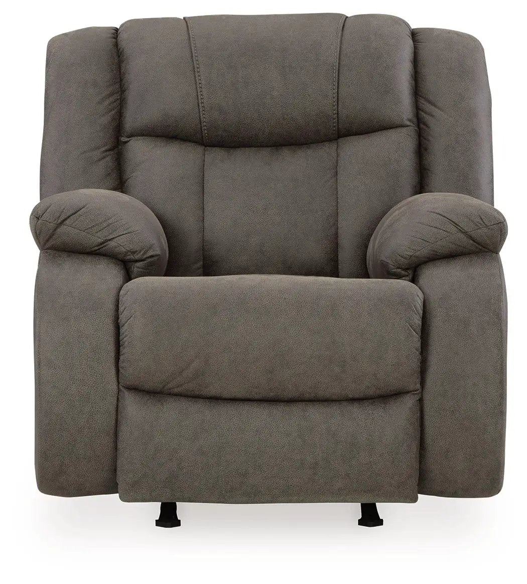 Rocker Recliner First Base gunmetal fabric chair by Unique Piece Furniture on Tampa Home & Garden Store