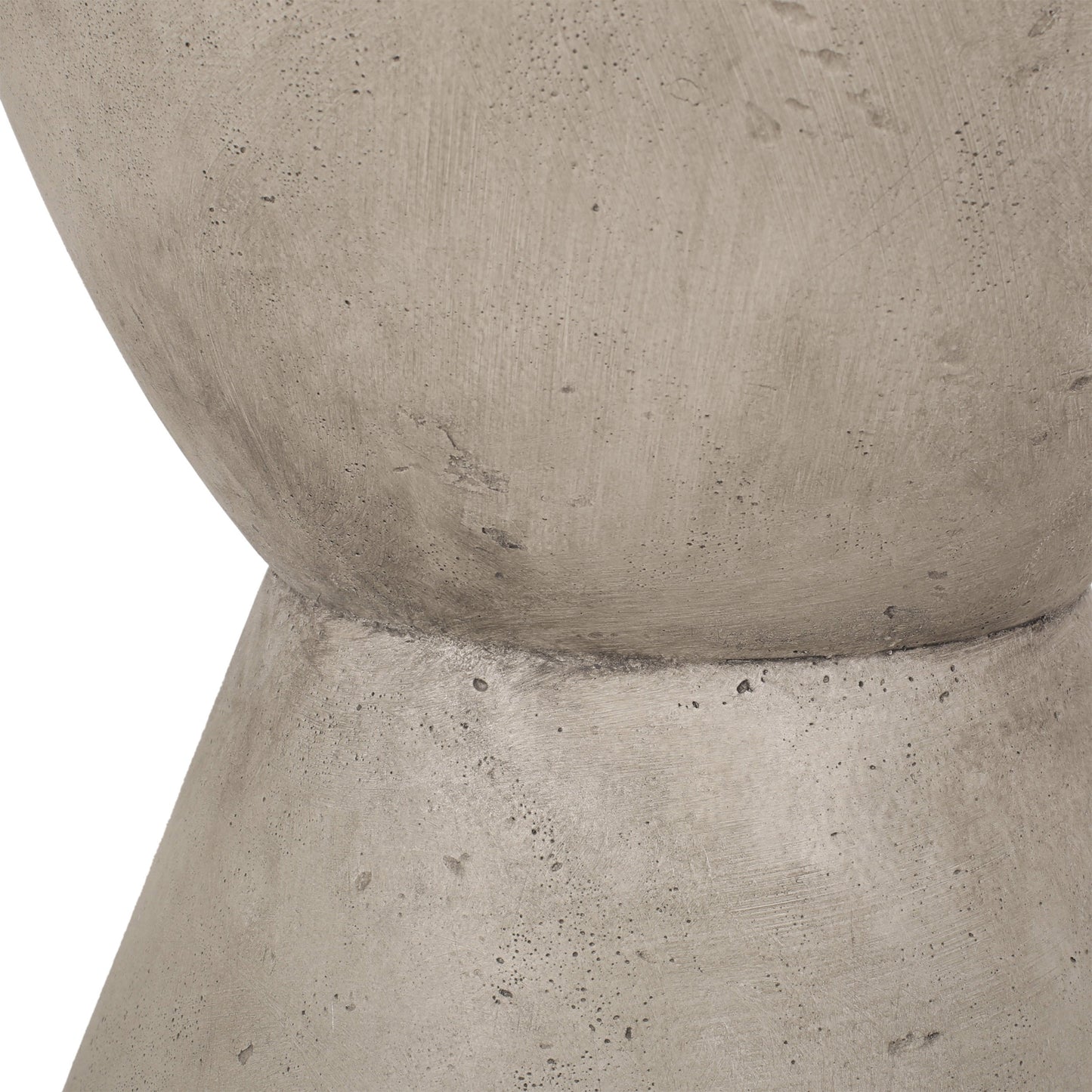 Outdoor Lightweight Concrete Side Table light gray texture close-up HouseOfZazla on Tampa Home & Garden Store