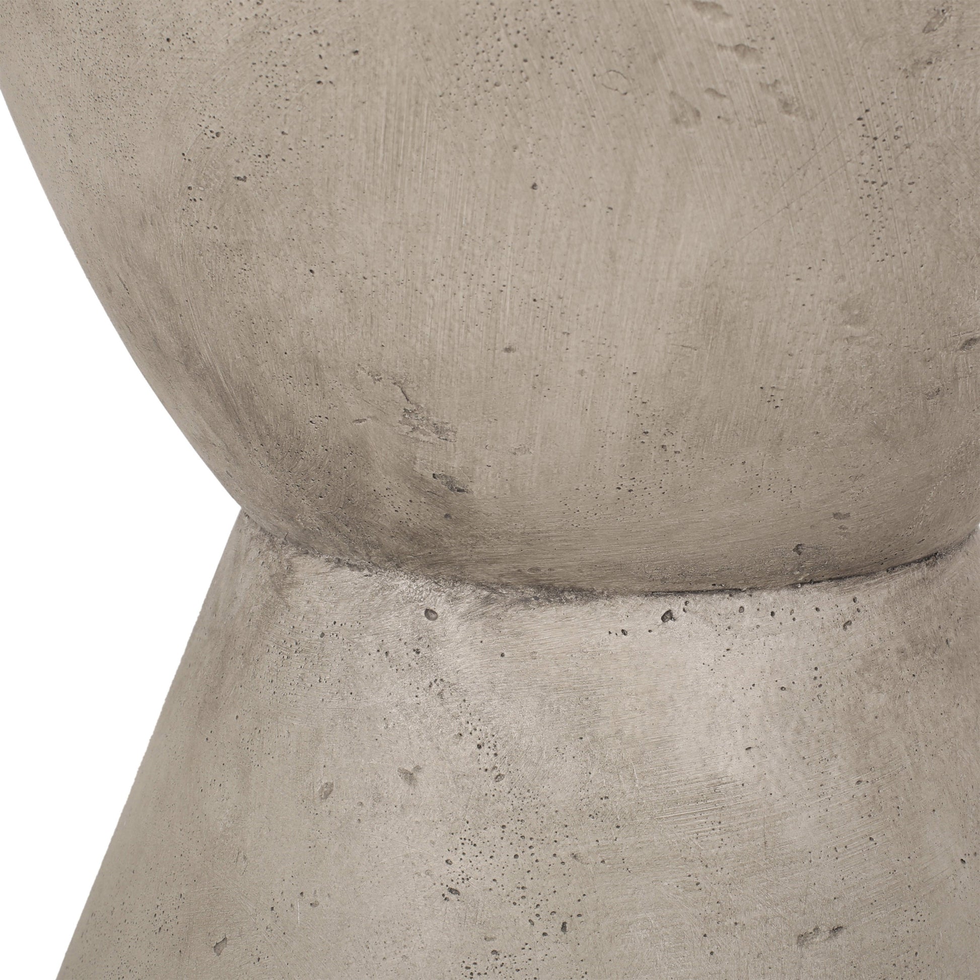Outdoor Lightweight Concrete Side Table light gray texture close-up HouseOfZazla on Tampa Home & Garden Store