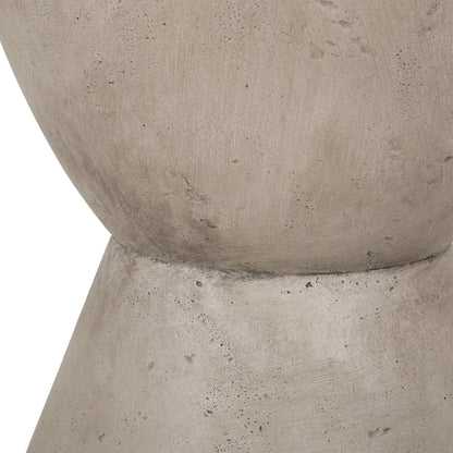 Outdoor Lightweight Concrete Side Table light gray texture close-up HouseOfZazla on Tampa Home & Garden Store