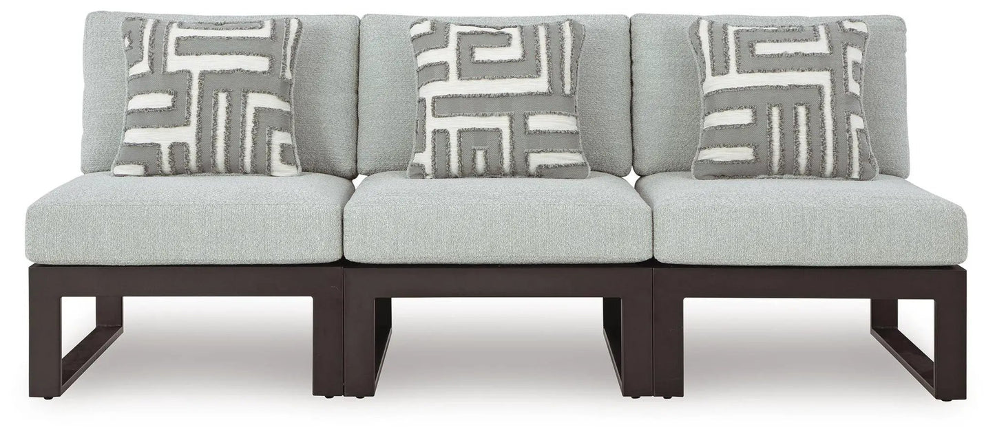 Beachloft Outdoor Aluminum Sectional with Wicker