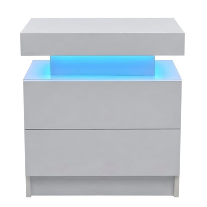 Modern Led Bedside Table Cabinet with Lights