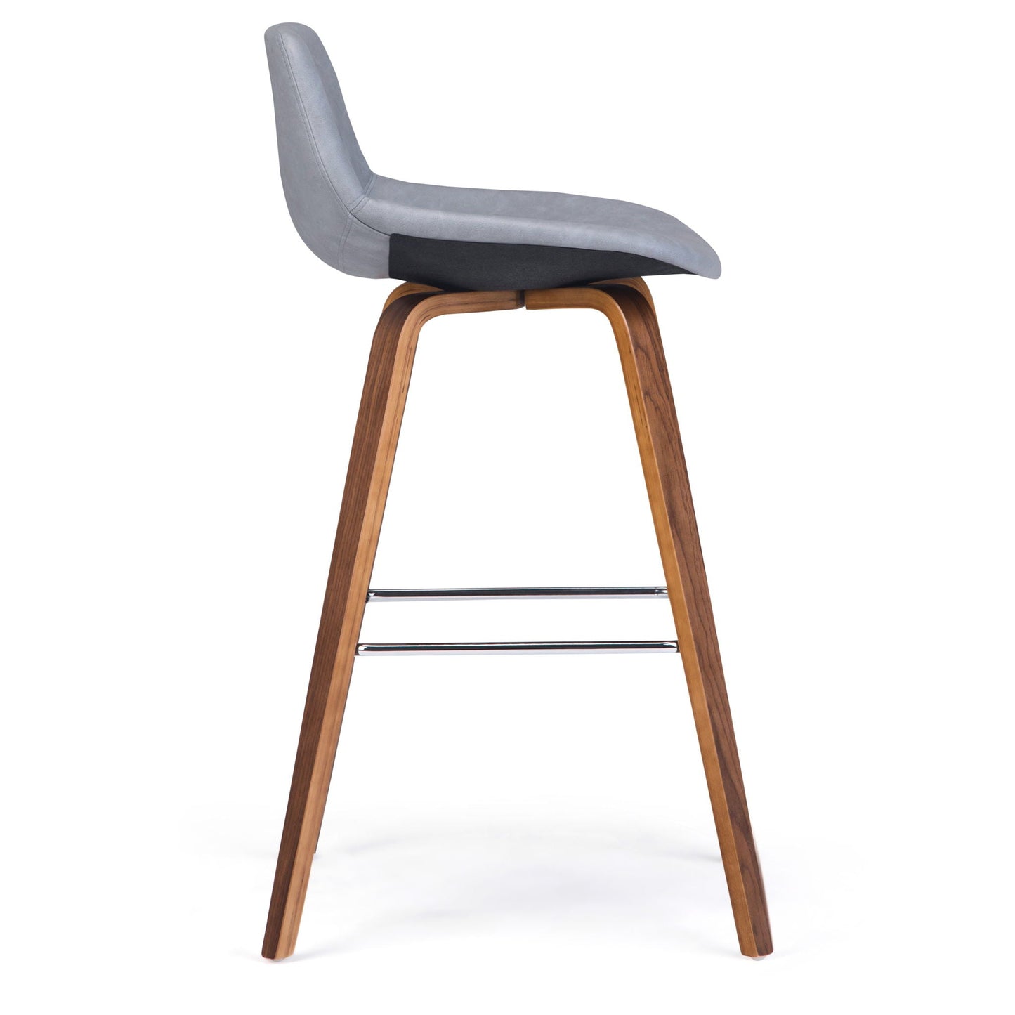 Randolph Bentwood counter stool gray seat with wood legs set 2 on Tampa Home & Garden Store on Tampa Home & Garden Store