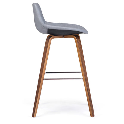 Randolph Bentwood counter stool gray seat with wood legs set 2 on Tampa Home & Garden Store on Tampa Home & Garden Store