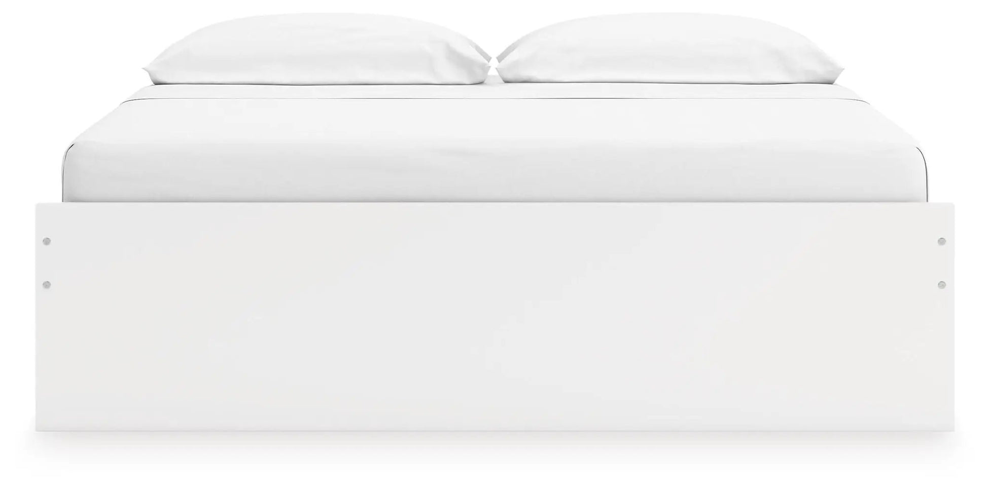 Onita Platform Bed, white platform bed with clean panel footboard by Unique Piece Furniture on Tampa Home & Garden Store