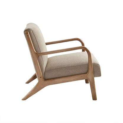 Mid-Century Style Lounge Chair With Upholstery