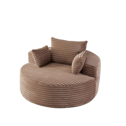Modern single sofa with a backrest pillow