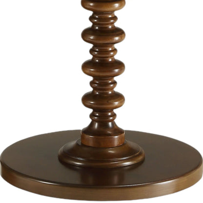 Acton Round Accent Table with Pedestal Base