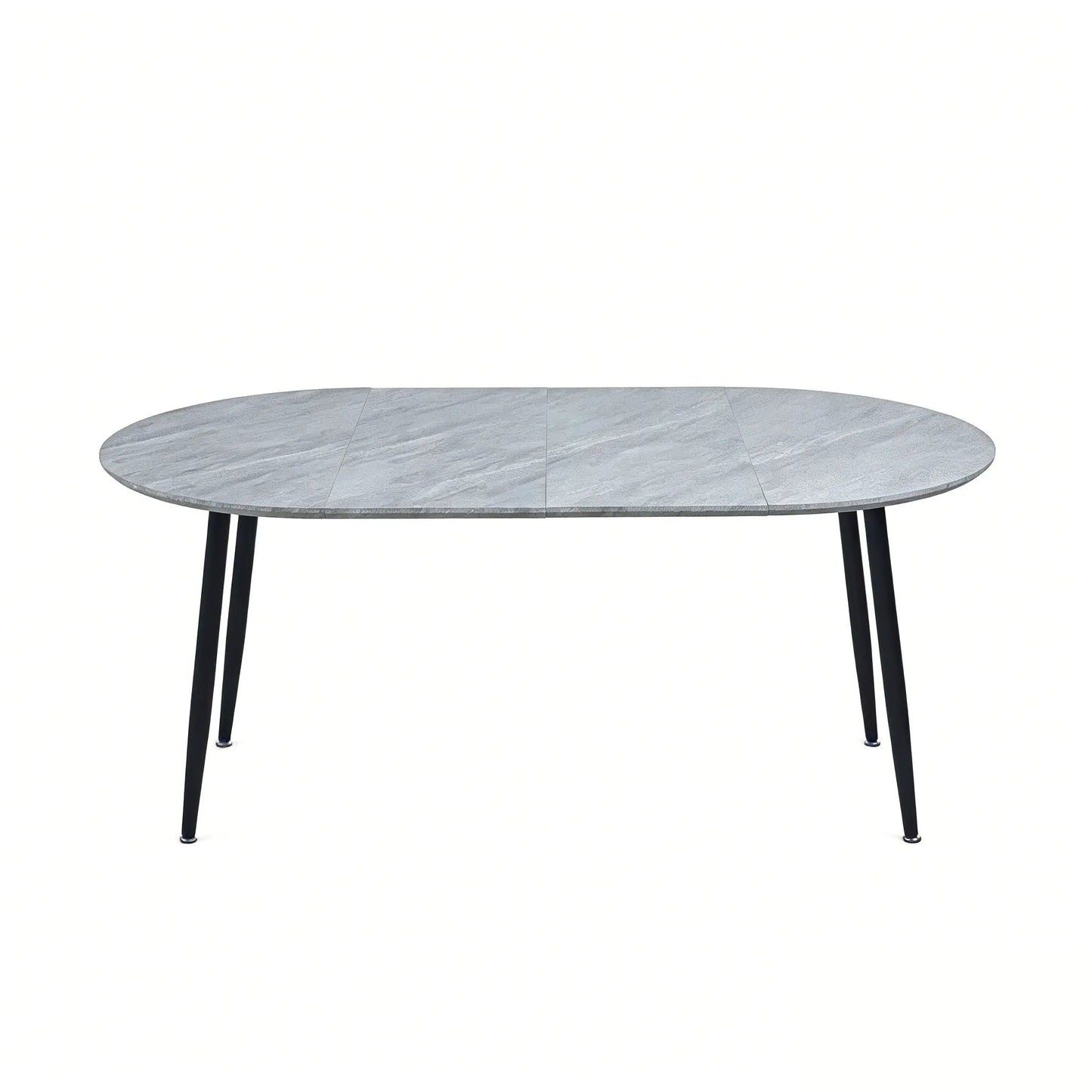 Extendable Dining Table with Durable Metal Legs
