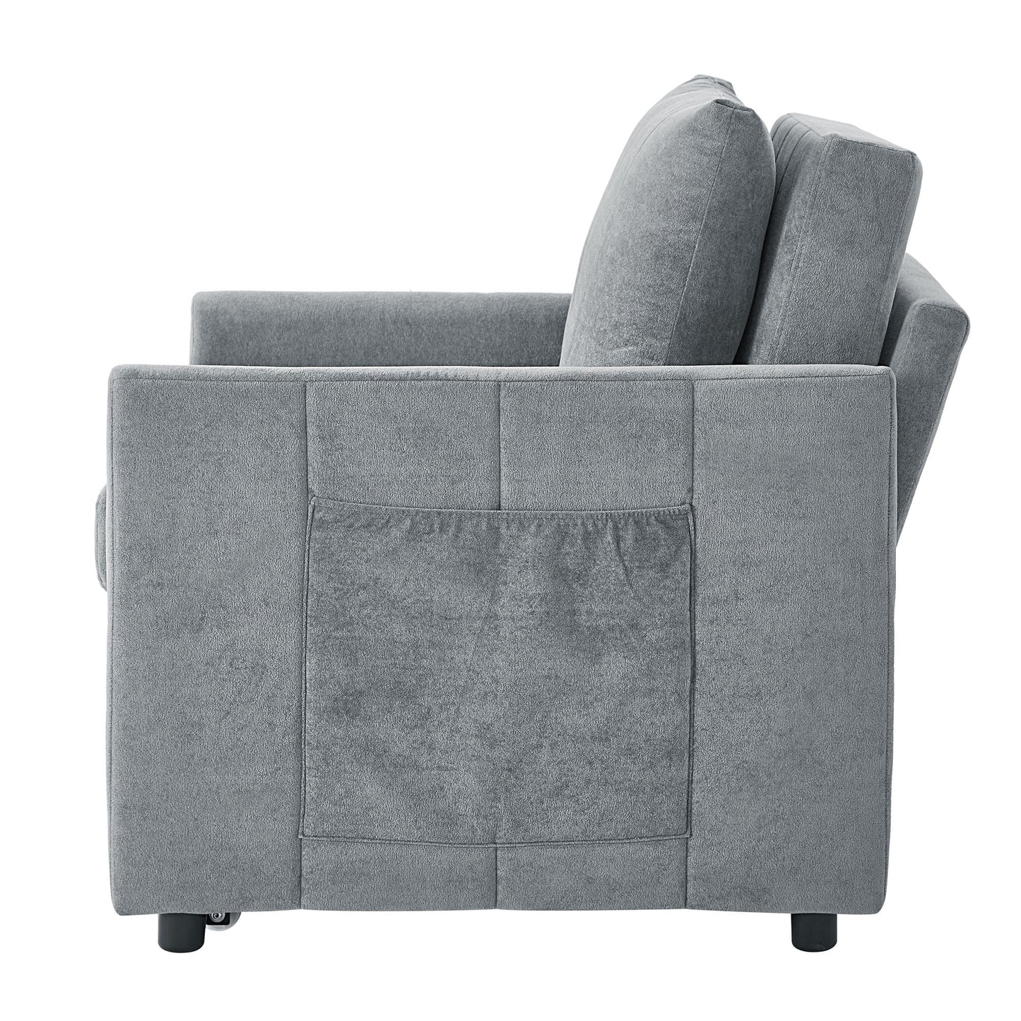 Convertible Sleeper Sofa and Storage Pockets