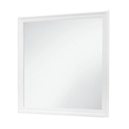 Charlston mirror white frame with beveled molding Unique Piece Furniture on Tampa Home & Garden Store