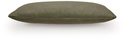 Danvale Pillow Set of 4 Caramel Faux Leather