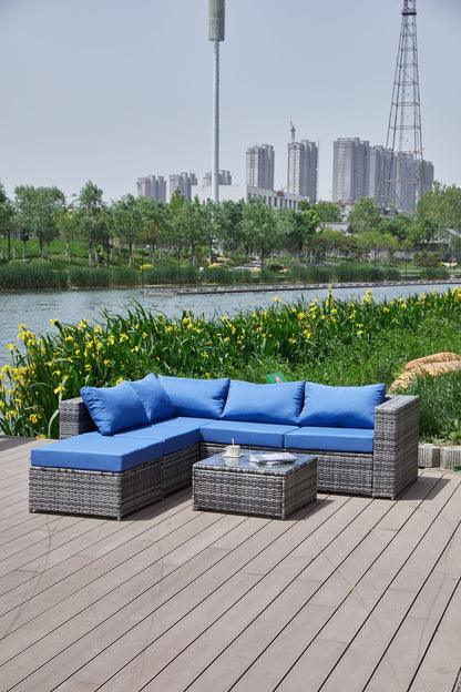 Stylish Outdoor Patio Sofa and Thick Cushion Set