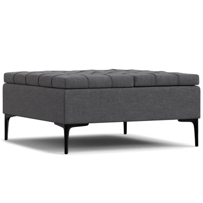 Laura Lift Top Solid Wood Storage Ottoman