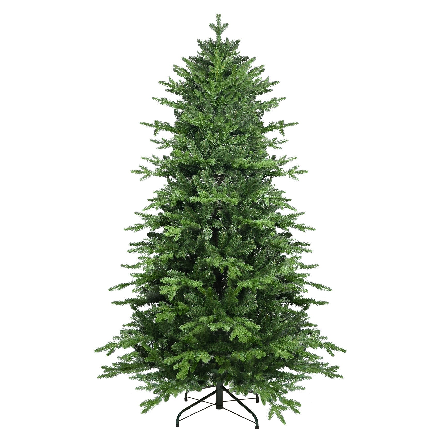 4ft Christmas Tree by HouseOfZazla, PVC/PE with 919 tips, life-like green on Tampa Home & Garden Store
