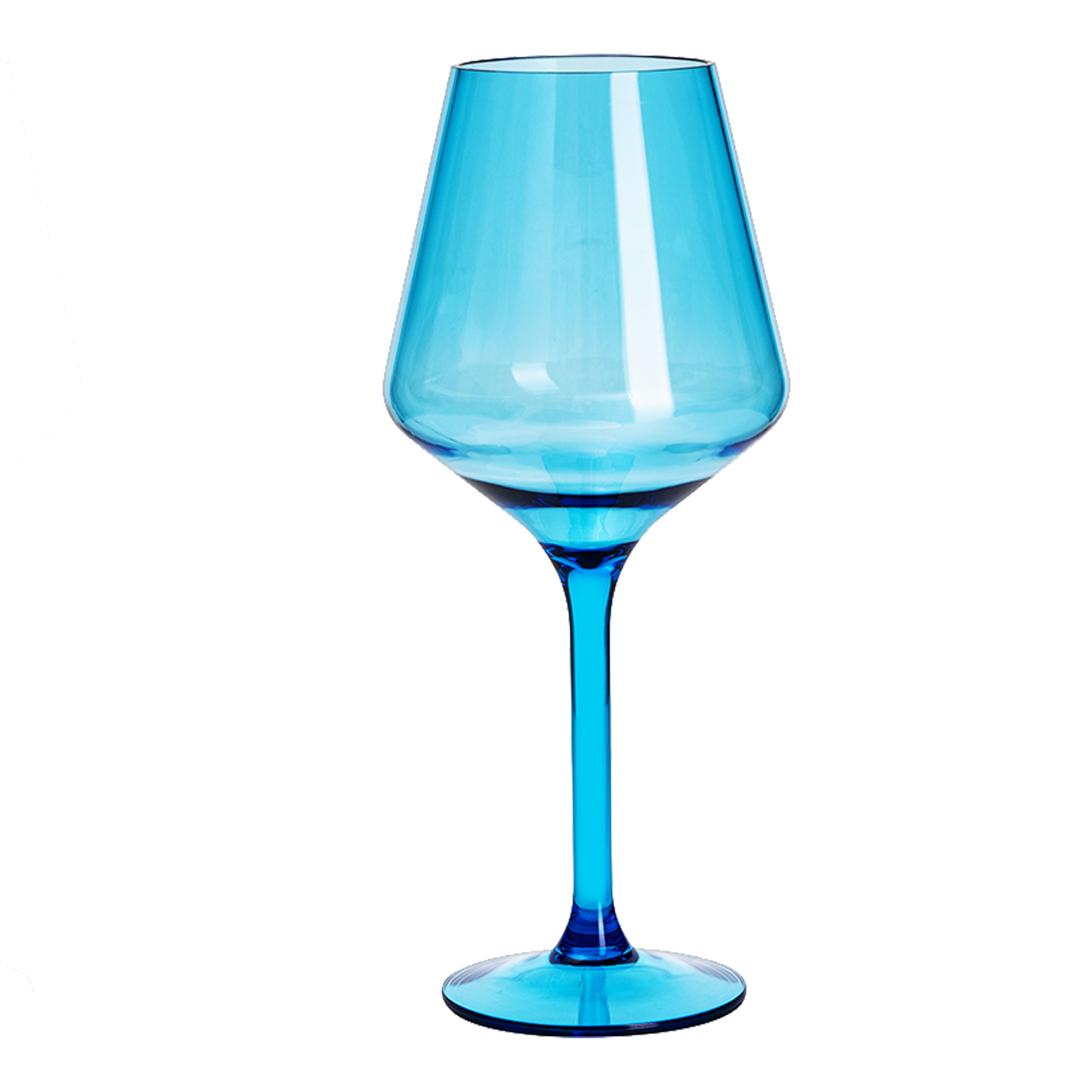 Saint Tropez Blue Acrylic Wine Glass Set of Two