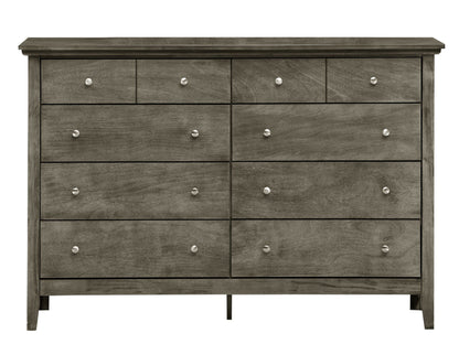 HouseOfZazla dresser with real wood veneer in gray finish, multi-drawer storage on Tampa Home & Garden Store