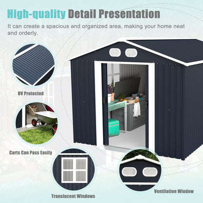 Campcraft 8x12 Outdoor Metal Storage Shed