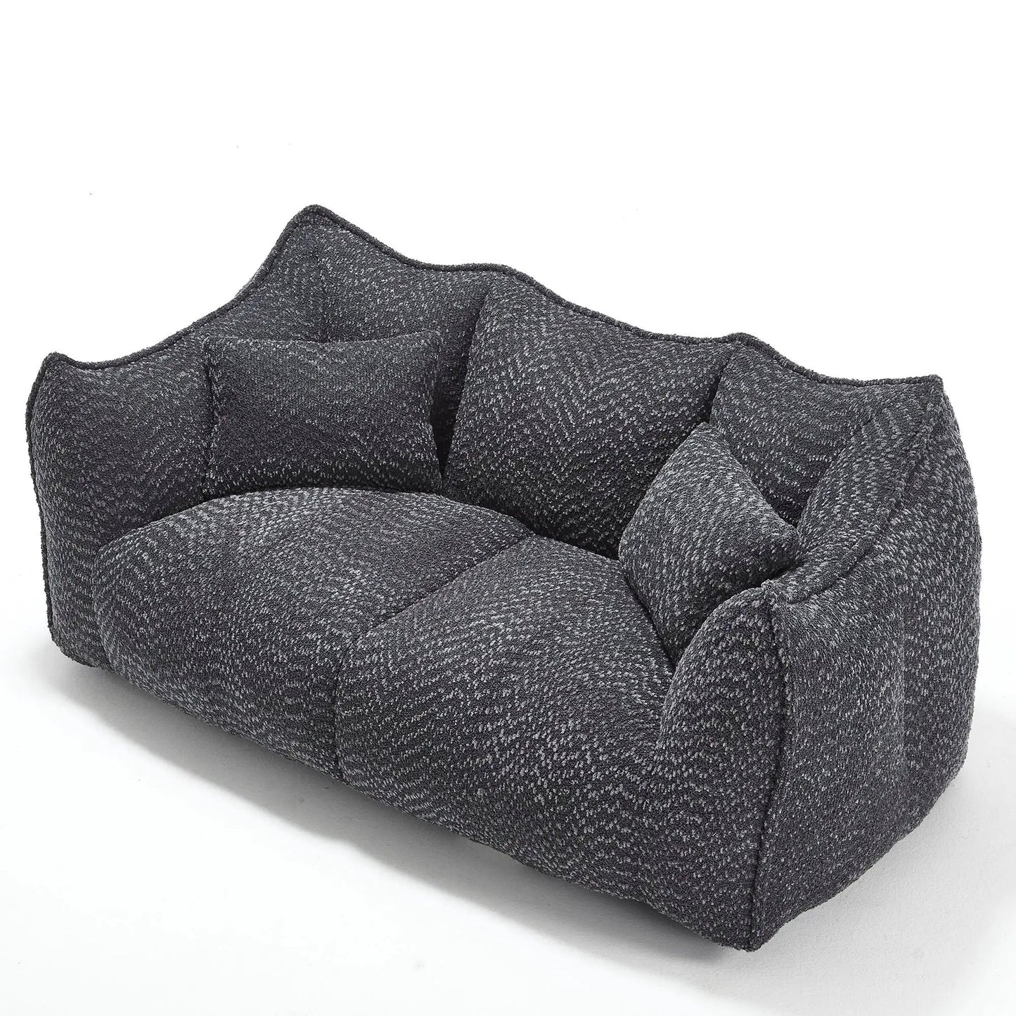 Comfortable Dual Beanbag Chair and Foam Core