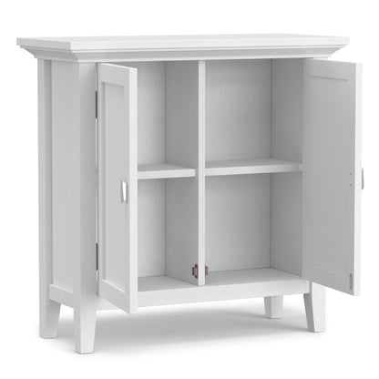 Redmond handcrafted low storage cabinet white finish HouseOfZazla accent cabinet on Tampa Home & Garden Store