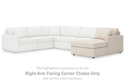 Modmax Oyster Sectional white with beige right-arm corner chaise by Unique Piece Furniture on Tampa Home & Garden Store