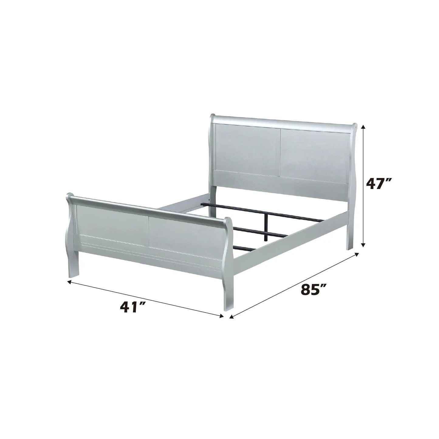 Louis Philippe Sleigh Style Bed Timeless Finish