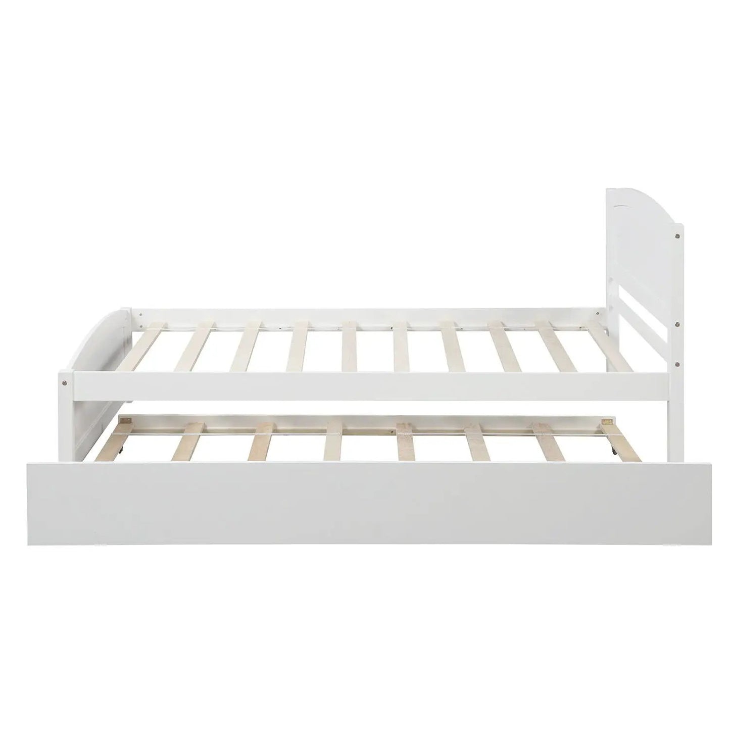 Platform Bed and Headboard With Footboard Slats