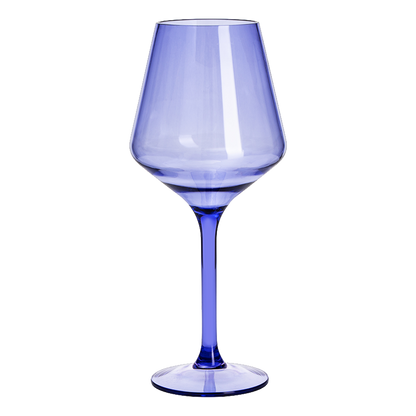 Saint Tropez Purple and Acrylic Stemmed Glasses