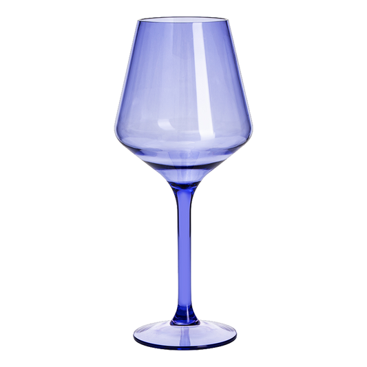 Saint Tropez Purple and Acrylic Stemmed Glasses