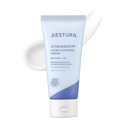 Cream AESTURA Atobarrier 365 Hydro Soothing Cream 80ml by Seoulia, blue-tube packaging on Tampa Home & Garden Store