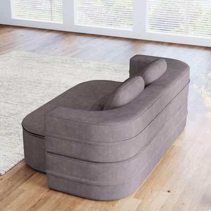 Foldable Sofa Bed with a Multi Functional Blanket