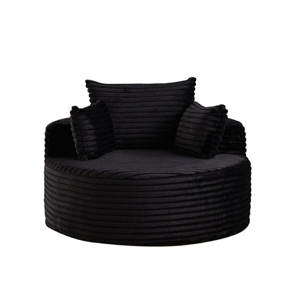 Modern single sofa with a backrest pillow