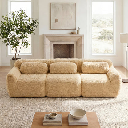 Soft and Fluffy Modular Sectional Sofa for Living