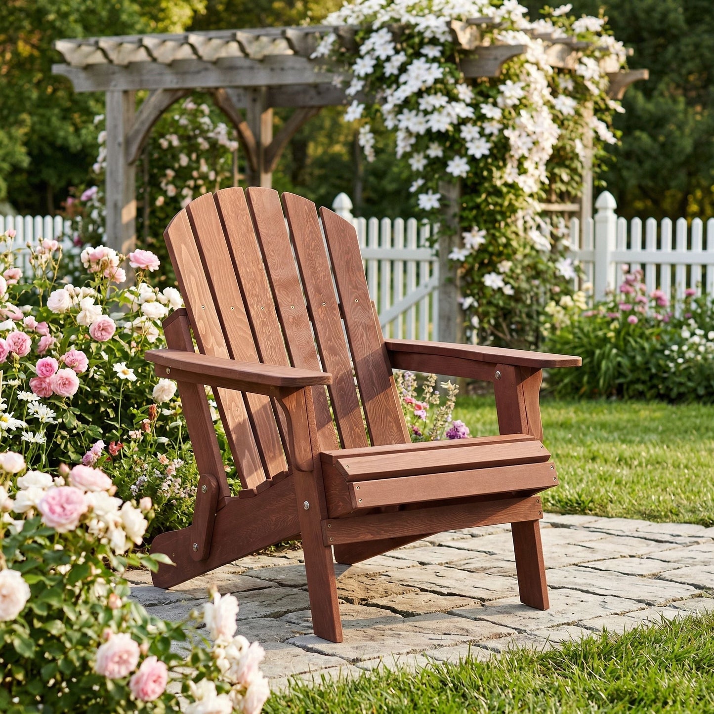 Oversized Folding Adirondack Chair for Patio