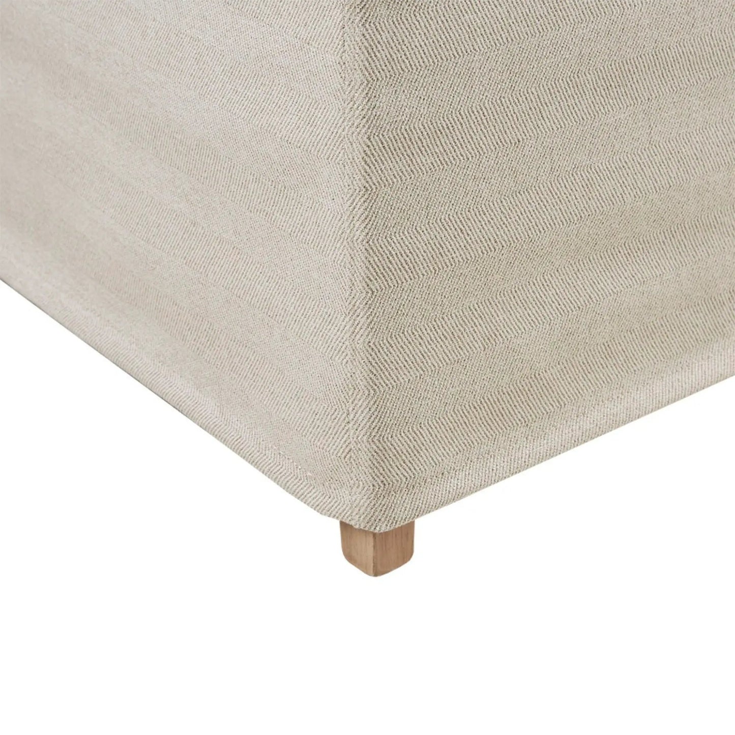 Dining chairs set of 2 beige textured fabric with wooden legs on Tampa Home & Garden Store