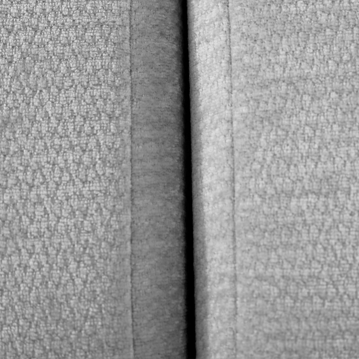 122-inch Modern L-Shaped Sectional Sofa textured grey upholstery close-up with seam on Tampa Home & Garden Store