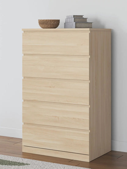 Onita Five Drawer Chest in White Finish Modern