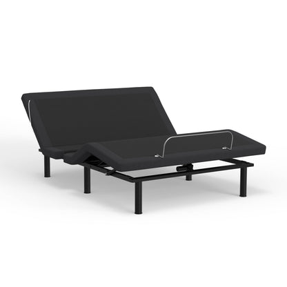 HouseOfZazla Model G2 adjustable base queen with black fabric upholstery and metal frame on Tampa Home & Garden Store