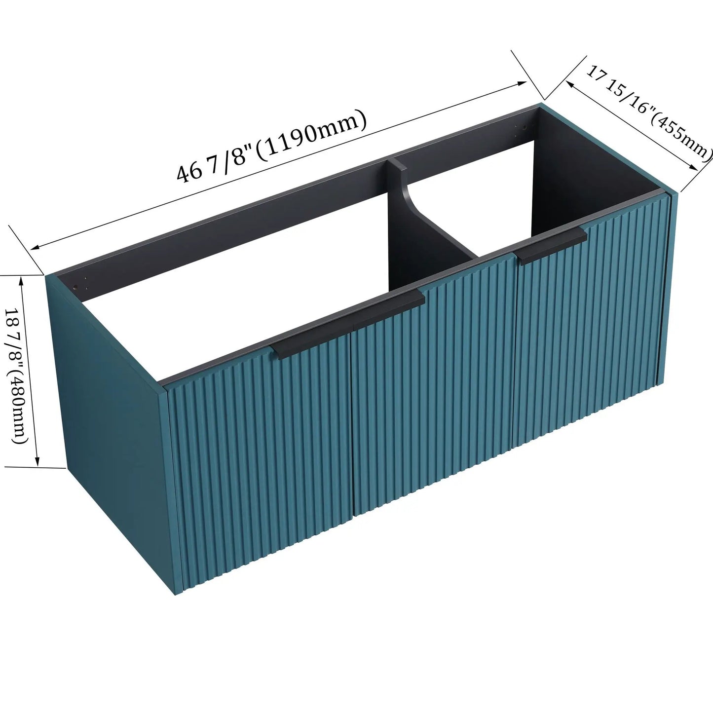 Contemporary Wall Mounted Vanity With Soft Close
