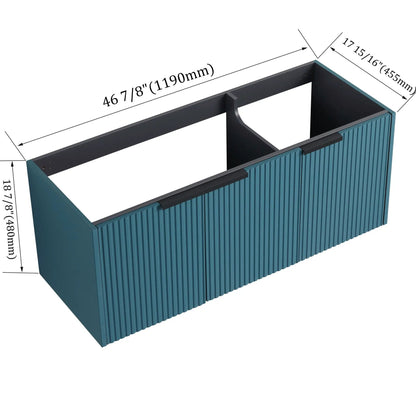 Contemporary Wall Mounted Vanity With Soft Close