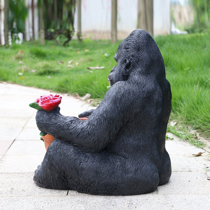 Chimpanzee Flower Pot and Outdoor Sculpture