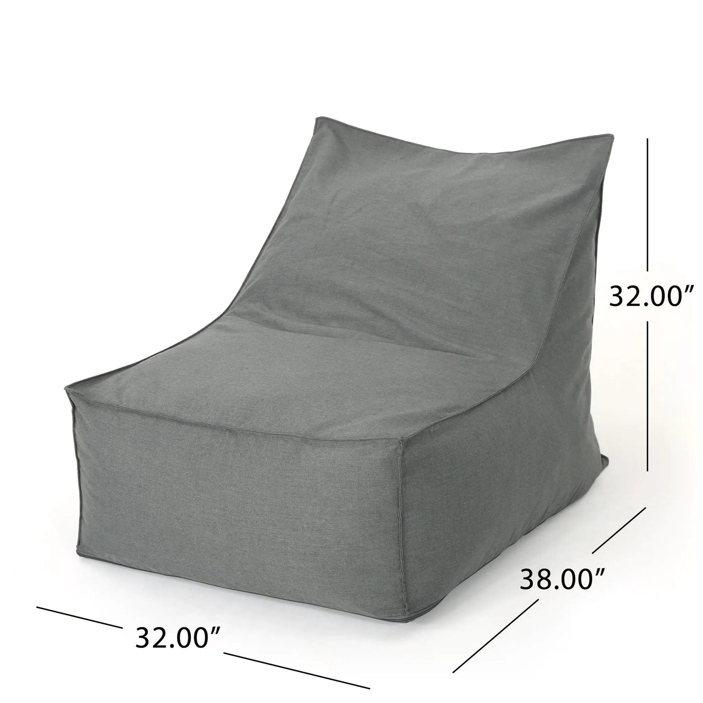 Ettie Water Resistant Fabric Bean Bag Chair