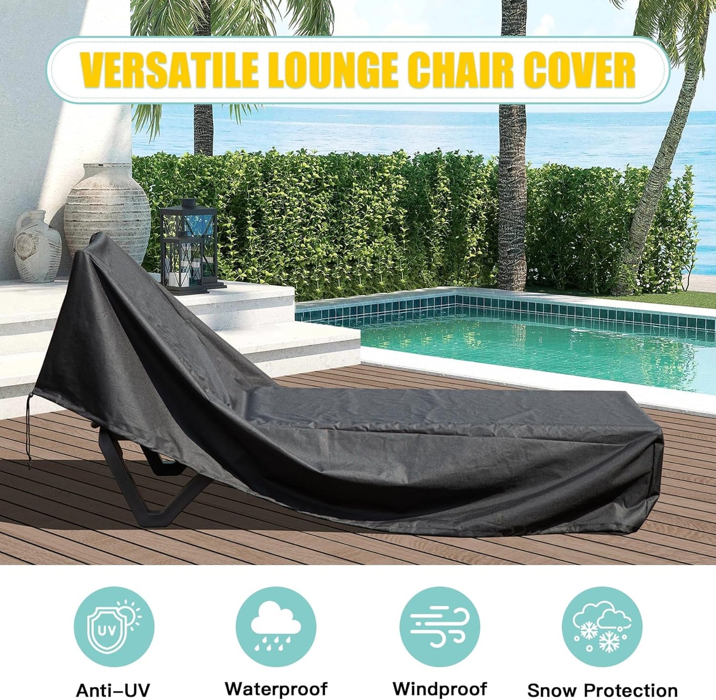 Heavy Duty And Waterproof Patio Lounge Cover