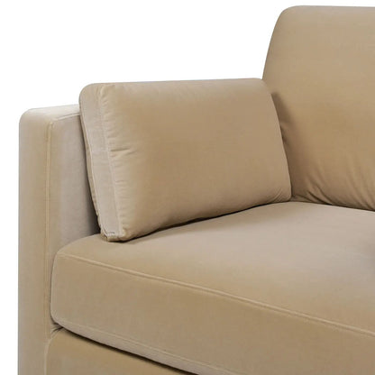 Knox Modern Farmhouse Arm Chair beige upholstery with plush cushions Unique Piece Furniture on Tampa Home & Garden Store