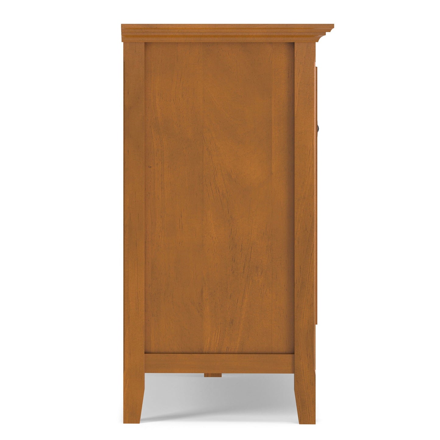 Amherst 4-Door Storage Cabinet by HouseOfZazla in warm oak finish, accent cabinet on Tampa Home & Garden Store