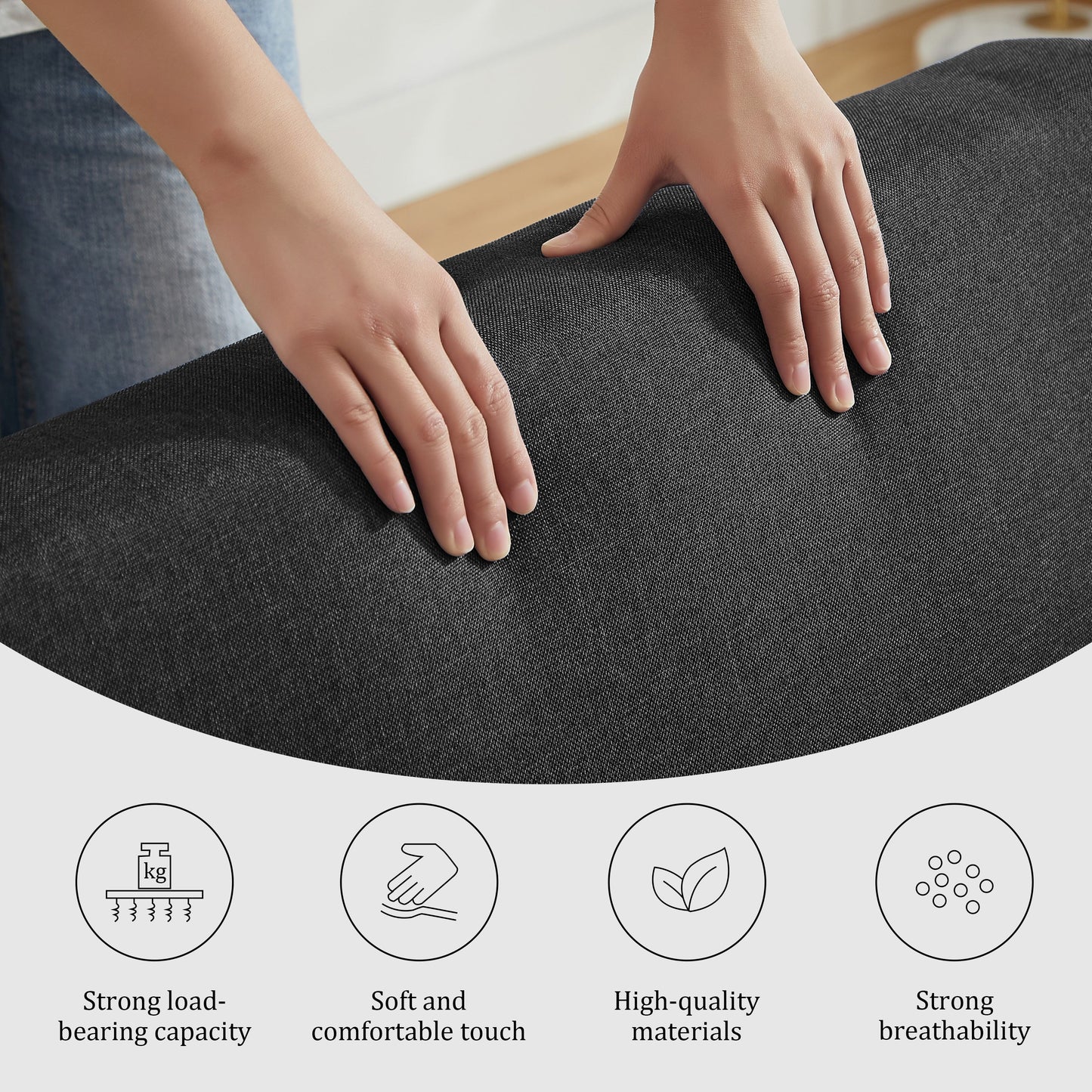 High Density Linen 3 In 1 Convertible Bed Sofa